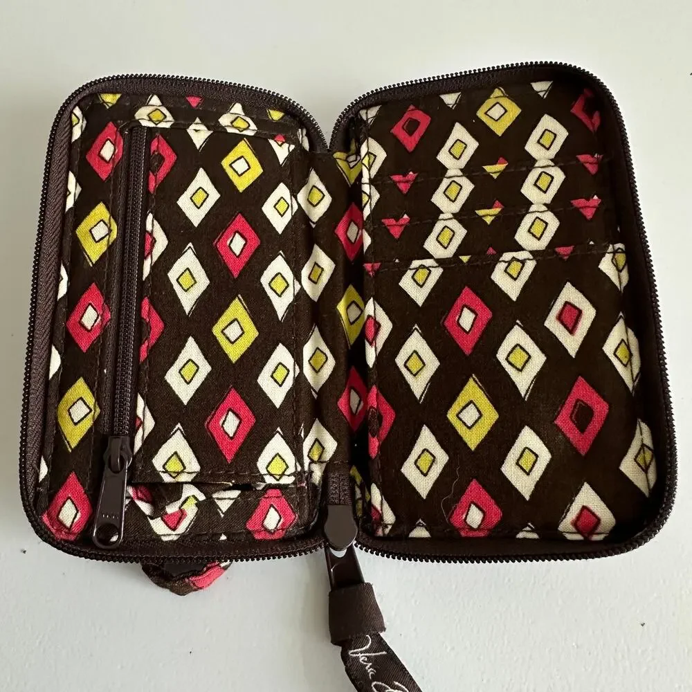 Vera Bradley Puccini All In One Wristlet Wallet Compact Carryall ID Cards Cash - Picture 5 of 6